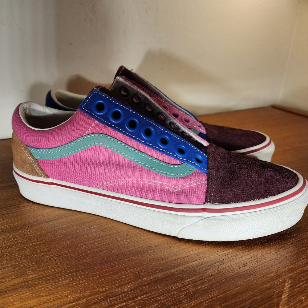 Vans Multiple Color Suede/ Canvas Old Skool Sneak… - image 1